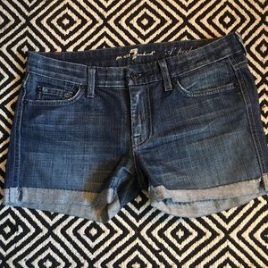7 for all mankind jean shorts